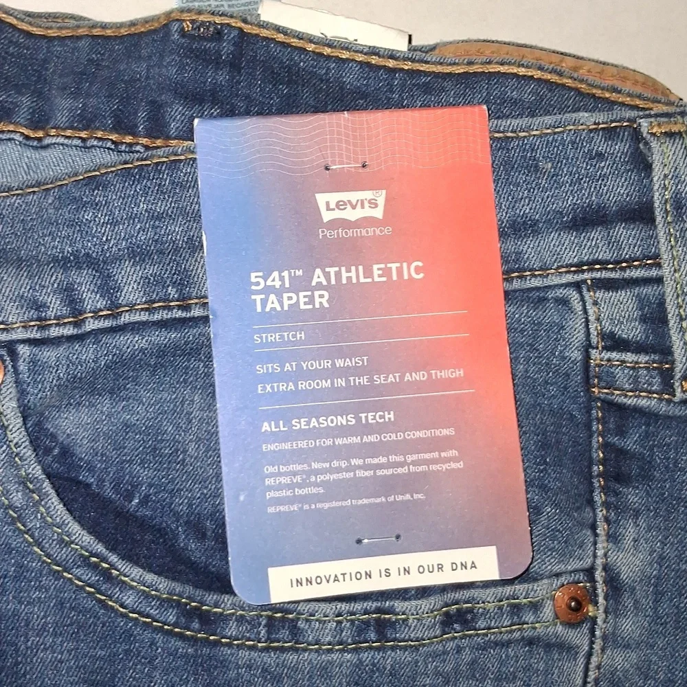 Levi's 541 Athletic Taper Fit Jeans - Stretch Big&Tall 54x32 NWT - Picture 2 of 4